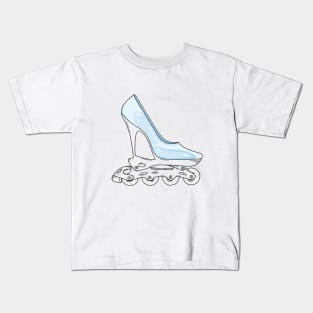 roller glass shoes Kids T-Shirt